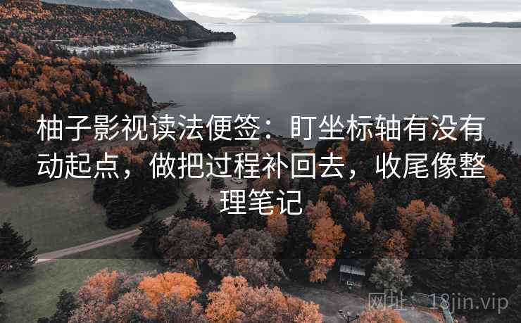 柚子影视读法便签：盯坐标轴有没有动起点，做把过程补回去，收尾像整理笔记